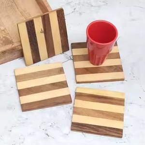 Ensemble de sous-verres rétro vintage design élégant tapis de boisson faits à la main pour le thé café table à manger et bureau affichage de l'inde - Product Image 5