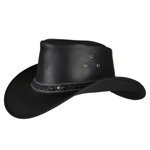 Sombreros de cuero de vaquero Sombreros de equitación Accesorios de equitación al aire libre Sombreros occidentales Cuero de vaca - Product Image 5