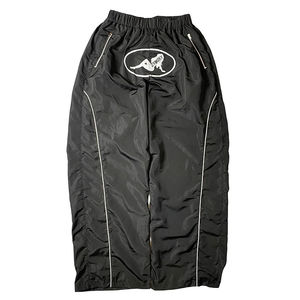 Pantalones de Nailon Unisex de Moda, Lisos, Multicolores, Cortavientos, Corte Regular, con Cremallera, Ajustados, de Secado Rápido, con Pierna Holgada - Product Image 1