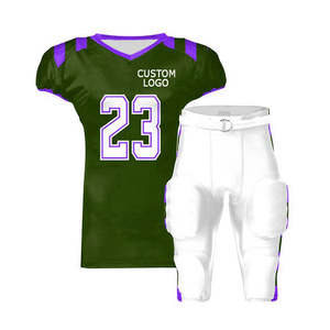 เสื้อฟุตบอลอเมริกันแบบซับลิเมชันสีดำ - Product Image 3