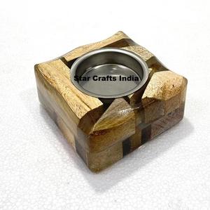 Brûleur à Bakhoor élégant en bois de santal et résine époxy 100% naturel pour la maison, parfum d'ambiance, usage religieux, porte-encens - Product Image 5