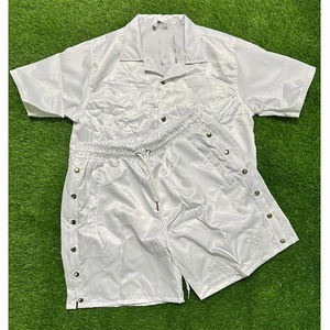 Wholesale Custom Men's Nylon Tracksuits Reflective Strips <b>Zip</b> <b>Hooded</b> Sweat Shorts Jogger Sets Polyester Wholesale <b>Zip</b> Nylon - Product Image 6