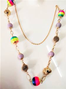 Pendientes colgantes de gota hechos a mano con diamantes de imitación de cristal con cuentas de flores de moda Vintage de alta calidad para mujer - Product Image 3