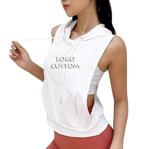 Vêtements de sport pour femmes Sweats à capuche sans manches Sweat à capuche sans manches de haute qualité - Product Image 4