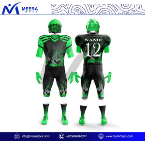 Uniforme de football américain en 100% polyester pour hommes OEM, impression par sublimation personnalisée, uniforme de football américain à séchage rapide pour adulte - Product Image 4