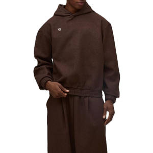 เสื้อฮู้ดดี้ผู้ชาย ผ้าฝ้ายฟลีซหนานุ่ม 420-450 GSM ทรงหลวม พร้อมบริการปักลายตามสั่ง สำหรับการผลิตแบบ OEM และ Private Label - Product Image 3