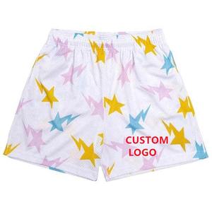 2024กางเกงขาสั้นผู้ชายสำหรับฤดูร้อนพิมพ์โลโก้ตาข่ายโพลีเอสเตอร์ซับลิเมชันพิมพ์ลายยั่งยืน - Product Image 5