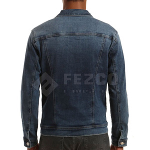 Primavera otoño hombres Jeans chaquetas Casual Color sólido solo pecho Jeans chaqueta hombres Slim Fit algodón chaquetas de invierno - Product Image 3