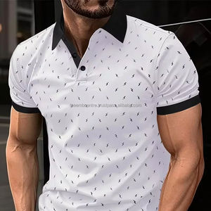 Camiseta para hombre más vendida hecha a medida con logotipo de secado rápido y larga longitud para Polos de verano, polos para hombre - Product Image 1