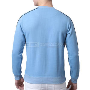 Sweat-shirt à col rond pour homme, dernier design, personnalisé, de haute qualité, ample, manches longues, basique, en coton mélangé - Product Image 4
