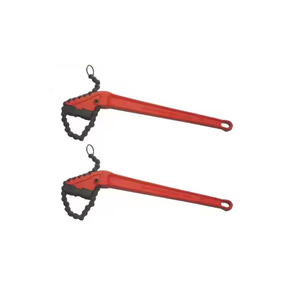 Llave de cadena de trinquete Reversible de alta resistencia, herramientas manuales de bricolaje industriales ajustables con caja empaquetada para accesorios de tubería y cadenas de correa - Product Image 4
