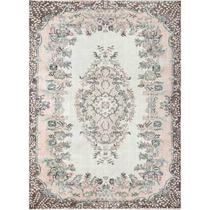 Tapis en laine noué à la main de grande taille, style vintage, Pae-3257, motif floral rouge-orange, pour la maison, le salon, le couloir, rectangulaire, pour adolescents - Product Image 1