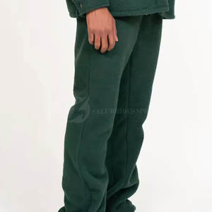 Pantalon évasé en toile épaisse coupe slim, pantalon évasé personnalisé pour homme, taille élastique de haute qualité, style hip-hop, anti-plis, séchage rapide - Product Image 5