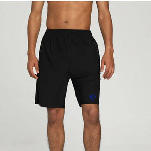 Short de gym pour homme Séchage rapide Respirant Poches pour téléphone Impression solide Short d'entraînement de course à pied en plein air Service OEM Techniques teintées en couleur unie - Product Image 2
