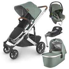 NOUVEAU UPPAbaby VISTASs V2 Poussette double pour bébé, modèle Emmett Green Melange, nouvelle sortie, cadre en plastique pliable - Product Image 5