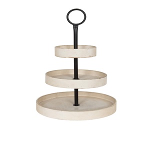 Soporte de exhibición de pastel de Metal de lujo galvanizado personalizable de nueva tendencia diseño redondo hecho a mano con estilo moderno para fiesta - Product Image 4