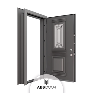 Puertas de Seguridad Personalizables ABSDOOR PARISIENNE para Hoteles, Acero Inoxidable de Lujo, Aislamiento Térmico, Vidrio Irrompible, Turquía - Product Image 2