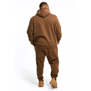 Ensemble de survêtement personnalisé pour homme – Sweat à capuche et pantalon de qualité supérieure avec cordon de serrage, poche kangourou, poignets côtelés, taille élastique – 100 % coton personnalisé - Product Image 5