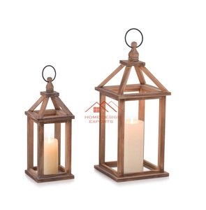 Faroles de Madera para Eventos y Bodas, Faroles Vintage de Diseño Atractivo, Farol de Bambú Natural Decorativo - Product Image 5