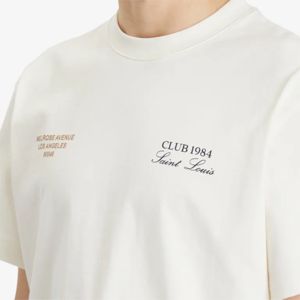 Camiseta DTF de gran tamaño marfil | Cuello redondo 100% algodón French Terry 280 GSM | Camiseta gráfica Retro | Ropa de calle premium y moda urbana - Product Image 5