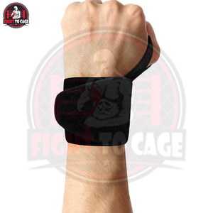 Bandes de boxe pour adultes, couleur blanche, sur mesure, différentes tailles, flexibles, en coton durable, entraînement, logo/couleurs personnalisés - Product Image 3