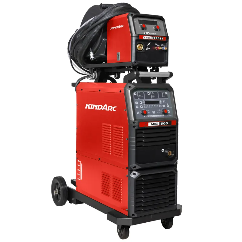 3 in 1 MIG/MAG/MMA Welding Machine For Aluminium Carbon Steel High Speed Double Pulse MIG Welders MIG-500