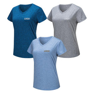 เสื้อยืดลำลองสำหรับผู้หญิงแห้งเร็วเสื้อสแปนเด็กซ์แบบถักผ้าโพลีเอสเตอร์ขนาดใหญ่พิเศษสินค้ามาใหม่2024 - Product Image 5