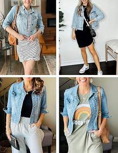 <b>Women</b> Denim Jacket Button Down Collarless <b>3</b>/<b>4</b> Sleeve Cropped <b>Jean</b> Jacket - Product Image 4