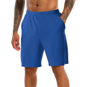 Pantalones de chándal atléticos de alta calidad para hombre, pantalones cortos con estampado de algodón 100%, pantalones deportivos informales de calle con patrón sólido para hombre - Product Image 1