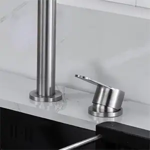 Robinet en acier inoxydable en hauteur mitigeur de cuisine flexible robinet d'évier Wown robinets de cuisine