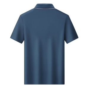 Polos para hombre, camiseta POLO informal de secado rápido, camiseta transpirable de manga corta con cuello estampado personalizado, traje de trabajo bordado - Product Image 3