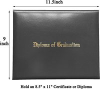 Fundas de Diploma y Porta Certificados Personalizables de Cuero PU Tamaño A4 con 100% de Seguridad