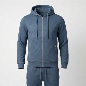 Athletes Training Men's Hooded Fleece Winter <b>Tracksuit</b> Jogger Set Breathable Fabric Custom Design Logo 100% Polyester Casual - Product Image 1