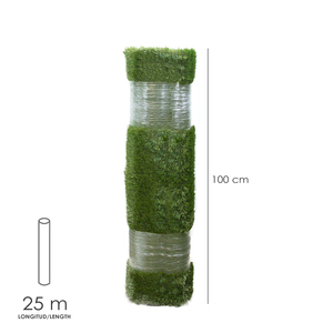 Erba Sintetica 12 mm. Rotolo da 1 x 25 metri. Uso Domestico - Product Image 2