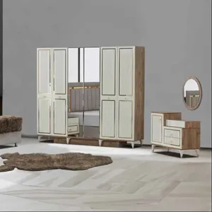 Irmak phòng ngủ kinh tế đặt 6 cửa tủ quần áo 2 ngăn kéo đứng Chất lượng cao Thiết kế đẹp Bán hàng nóng Thổ Nhĩ Kỳ đồ nội thất nhà