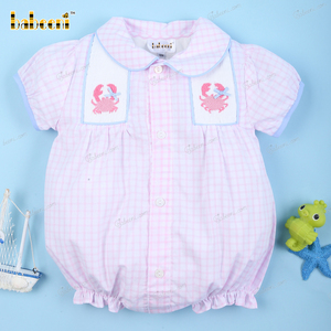 Romper de Verano para Bebé Niña, Color Rosa Claro, 100% Algodón Orgánico, Certificado OEKO-TEX, No Tóxico, Ignífugo, con Botones a Presión - Product Image 2