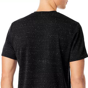 T-shirts surdimensionnés en coton pour hommes, coupe ample, tissu tricoté lourd, logo 3D personnalisé pour motif de sonnerie d'impression bouffante, vente en gros - Product Image 5
