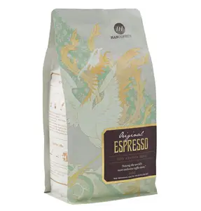 TOP ARRIVAL ORIGINAL ESPRESSO ARABICA ROASTED BEAN COFFEE FROM VIETNAM - 500Gr/bag - OEM / ODM