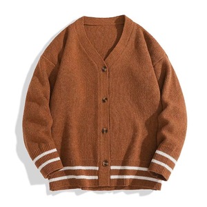 Knitted Acrylic Winter <b>Cardigans</b>-<b>Thick</b> V-Neck Traditional Craftsmanship & Modern Comfort for Unique Cozy Wear - Product Image 1