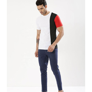 Venta al por mayor de gran tamaño de la gota hombro camiseta de los hombres en blanco de peso pesado camiseta personalizada impresión hombres camisetas - Product Image 5