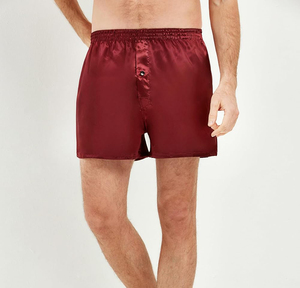 Shorts de nuit en satin pour hommes Bas de pyjama en soie douce Vêtements de nuit confortables Homewear Summer Sleep Shorts - Product Image 2