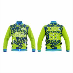 Chaquetas Varsity de Alta Calidad para Hombre, Estilo Urbano, con Cierre de Cremallera, Logotipo Frontal, Material Suave y Transpirable de Poliéster/Algodón - Product Image 1