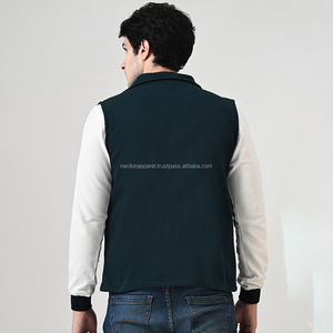 Nardon Apparel Chaqueta de lana polar suave con cremallera completa para hombre Chaqueta informal de invierno para exteriores Abrigo con bolsillos con cremallera - Product Image 2