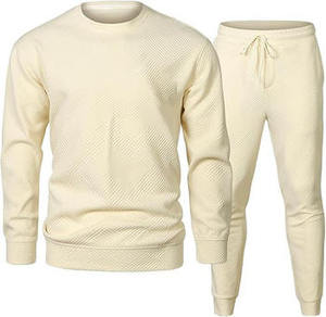 Ropa de hombre unisex pulóver chándales personalizado serigrafía traje de jogging al por mayor personalizado peso pesado algodón polar chándales - Product Image 4