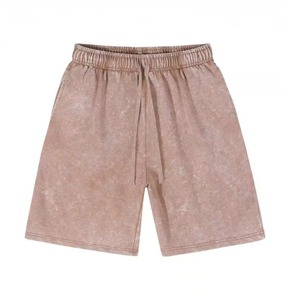 Streetwear personnalisé délavé à l'acide pour hommes Style vintage Denim Casual Gym Fitness Sweat Shorts avec poches Vente en gros OEM - Product Image 6