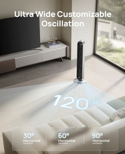 Ventilateur tour intelligent DREO le plus vendu, commande vocale 120 °   Ventilateur oscillant compatible avec application/télécommande, 42 pouces, silencieux (20 dB), sans pales, 12 vitesses - Product Image 4