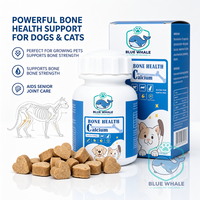 Tablet Kalsium Dikalciuk Fosfat & Vitamin D3 Suplemen Anjing & Kucing untuk Tulang & Gigi Kuat, Mendukung Kesehatan Sendi 120g