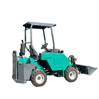 Chargeuse sur pneus articulée diesel 4x4, capacité 500 kg, micro-compacte, hydrostatique, mini-chargeuse frontale de jardin, moteur haute puissance