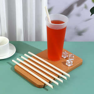 Pajitas Desechables 100% Naturales de Caña de Azúcar Personalizadas para Viajes con Material Libre de PLA - Product Image 2