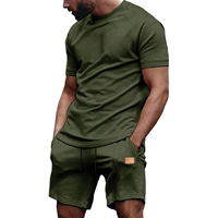 Ensemble T-shirt et short décontracté classique pour homme, respirant, de haute qualité, streetwear tendance pour l'été, livraison rapide, OEM ODM MOQ
